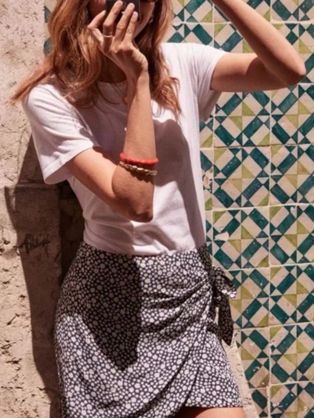 Sezane Floral Wrap Skirt - Classic Women's Skirt